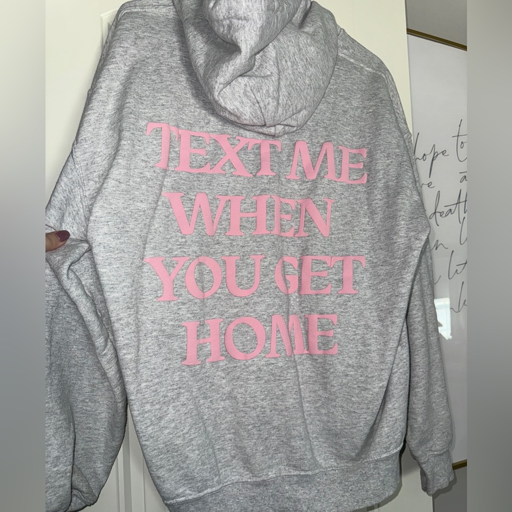 Lonely Ghost gray hoodie. Size large